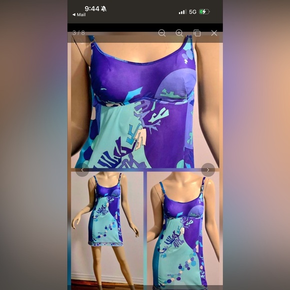 Emilio Pucci Blue and Purple Dress - Picture 4 of 4